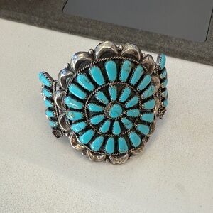 Turquoise and Silver Women's Bracelet